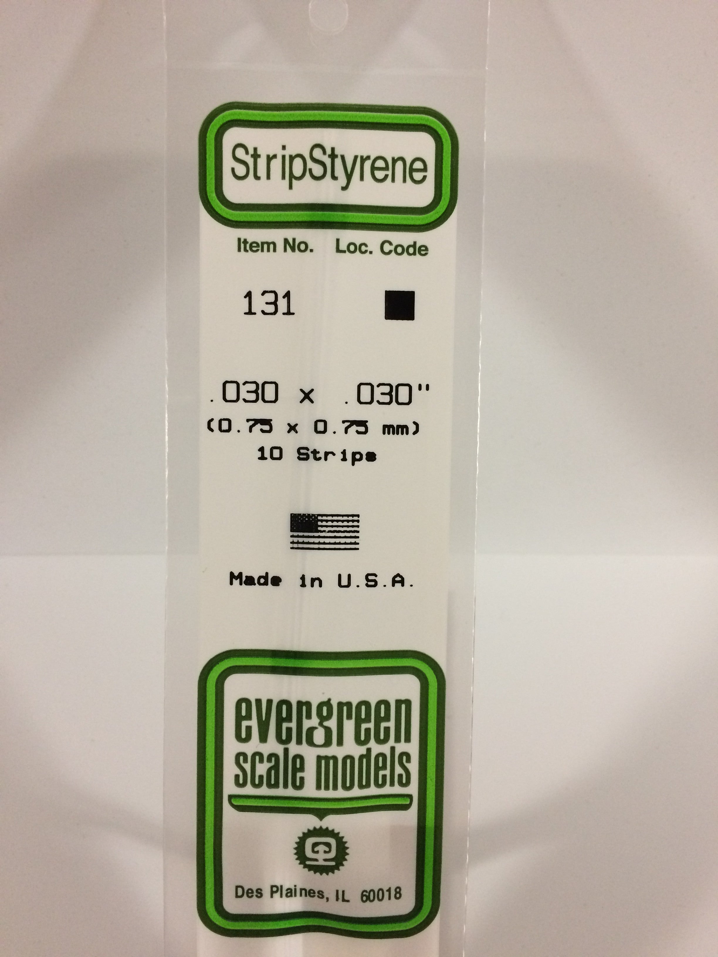 Plaque ep.1mm carreaux:1,6 x 1,6mm ref: 4501 Evergreen Carte