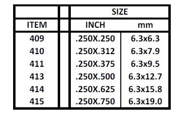 413 - .250" X .500" X 24" OPAQUE WHITE POLYSTYRENE STRIP