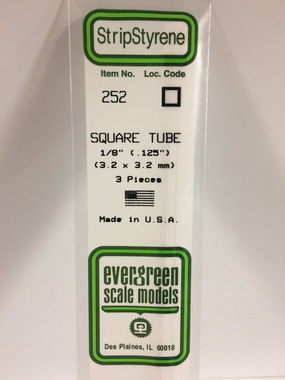 14" (35CM) WHITE OPAQUE POLYSTRENE SQUARE TUBES (TELESCOPING)