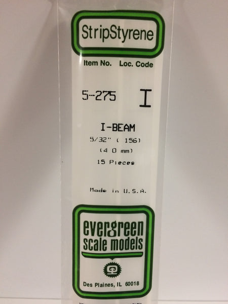 275 - 156"  (4.0mm) OPAQUE WHITE POLYSTYRENE I-BEAM