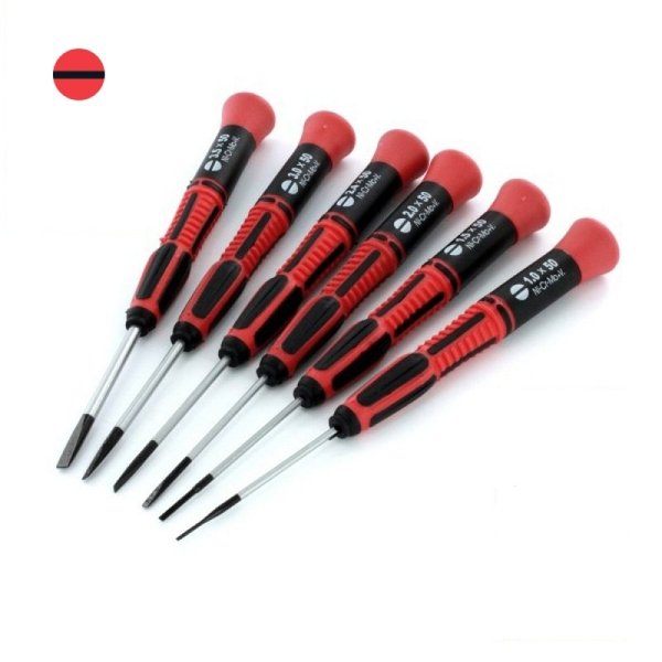 72100  6 PIECE SLOTTED BLADE SCREWDRIVER SET