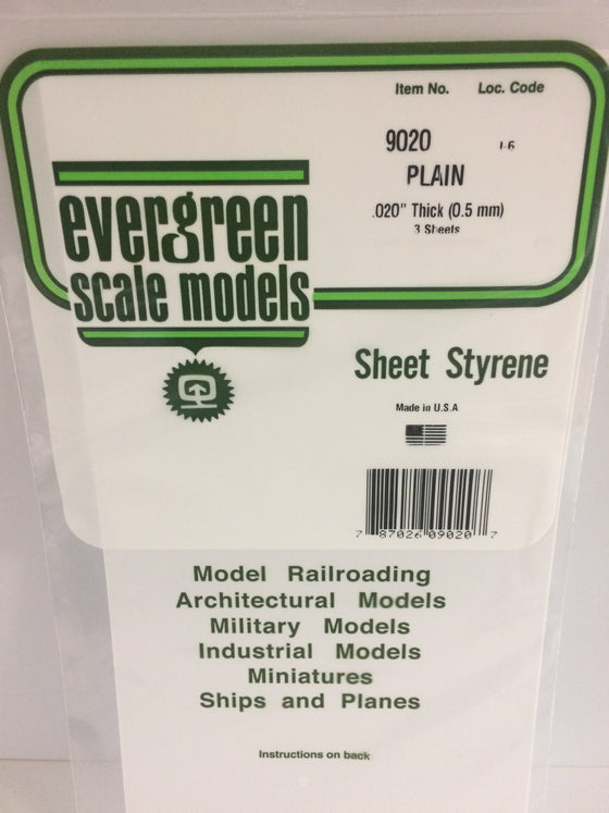 PLAIN OPAQUE BLACK STYRENE SHEETS - Evergreen Scale Models