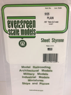 PLAIN OPAQUE BLACK STYRENE SHEETS - Evergreen Scale Models