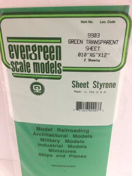 9905 - .010 COMBO TRANSPARENT POLYSTYRENE SHEET PACK - Evergreen Scale  Models