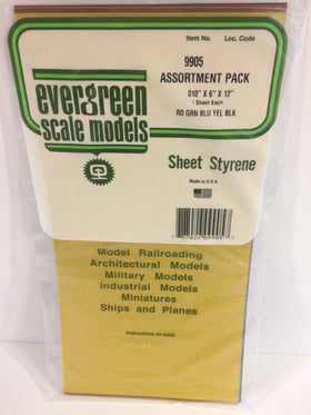 9905 - .010"  COMBO TRANSPARENT POLYSTYRENE SHEET PACK