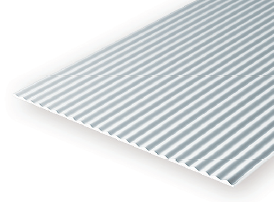 4528 -  .080" OPAQUE WHITE POLYSTYRENE CORRUGATED SIDING