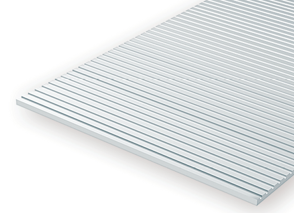 4067 - .067" OPAQUE WHITE POLYSTYRENE O SCALE FREIGHT CAR SIDING