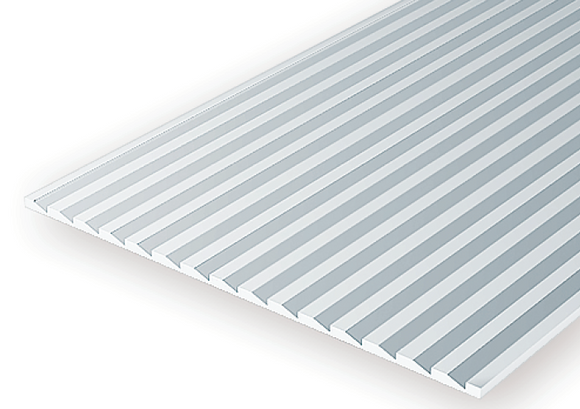 OPAQUE WHITE POLYSTYRENE NOVELTY SIDING (DROP SIDING)