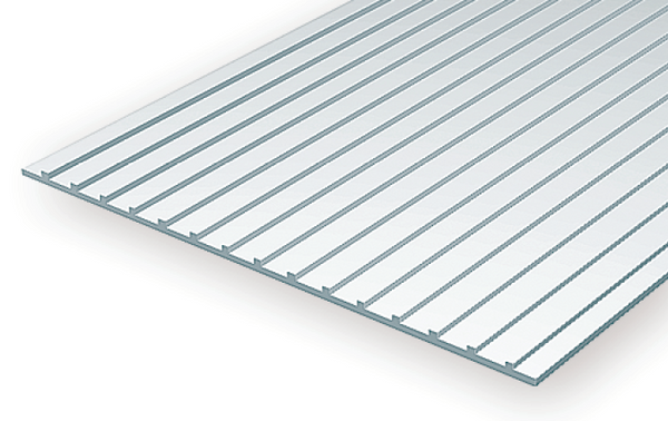 4523 - .040" X .375 OPAQUE WHITE POLYSTYRENE STANDING SEAM ROOFING