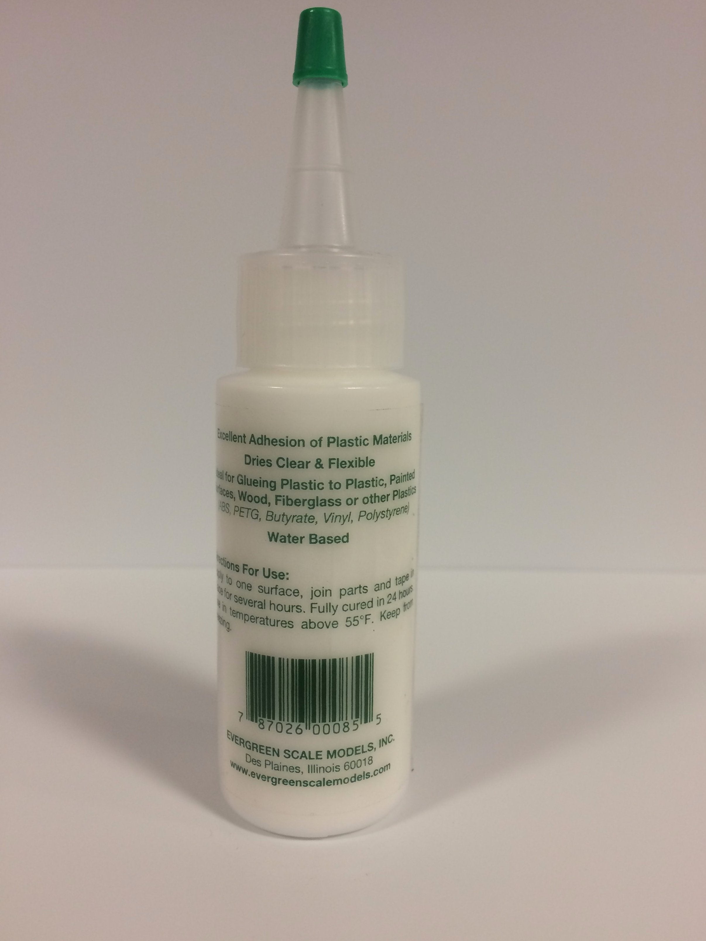 81 Evergreen Premium White Wood Glue 2 Ounce Bottle - Evergreen Scale Models