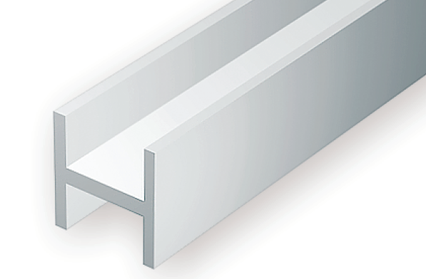 282 - .080"  (2.0mm) OPAQUE WHITE POLYSTYRENE H - COLUMN